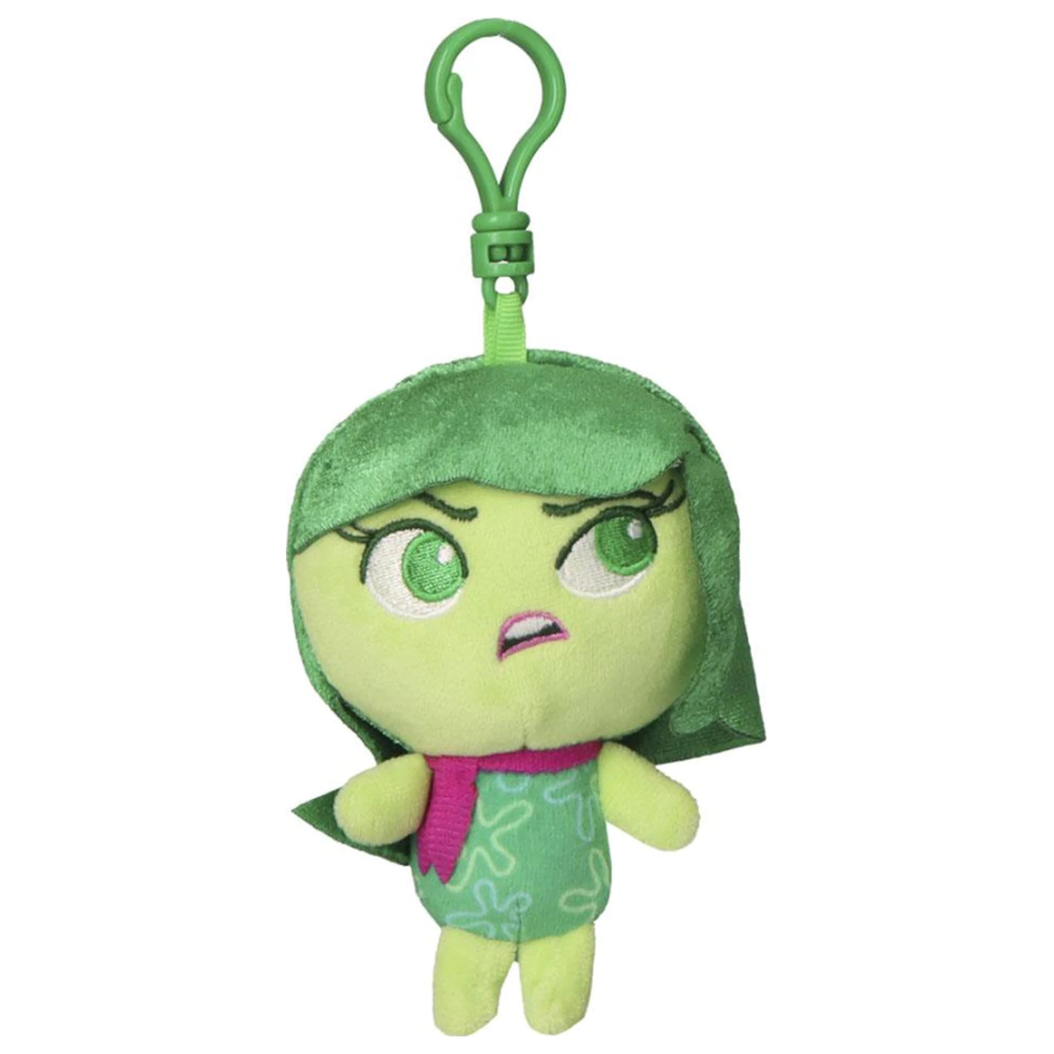 Disney Inside Out Disgust 3D plyšová figurka s klipem, přívěsek na tašku 12 cm fotografii produktu