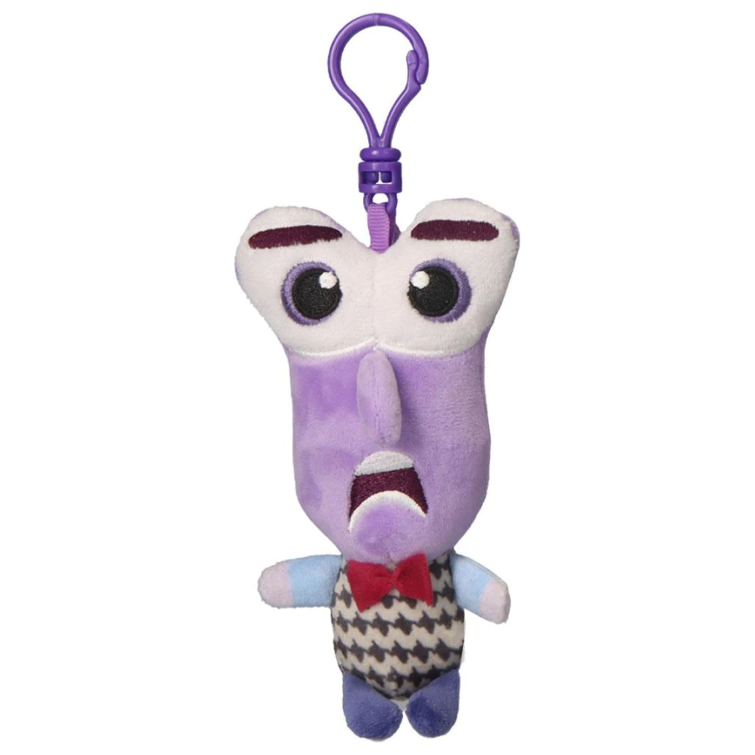 Disney Inside Out Fear 3D plyšová figurka s věšákem, přívěsek na tašku 12 cm fotografii produktu