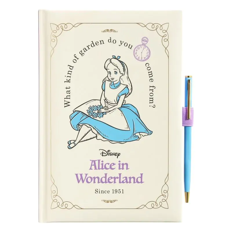 Disney Alice in Wonderland A5 prémiový notes + pero fotografii produktu