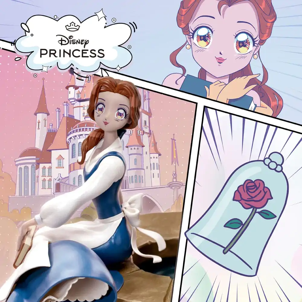 Disney Anime Princezna Scale Socha Belle 15 cm fotografii produktu