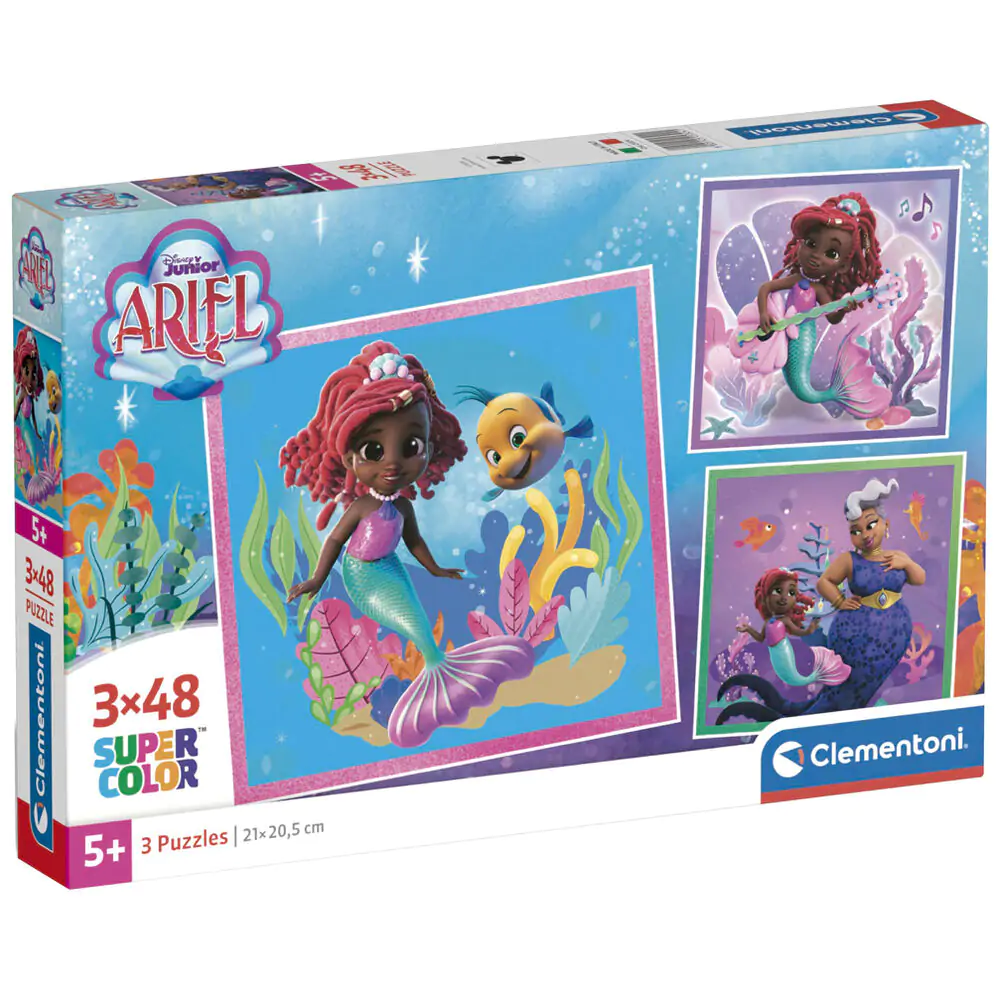 Disney Ariel puzzle 3x48 dílků fotografii produktu