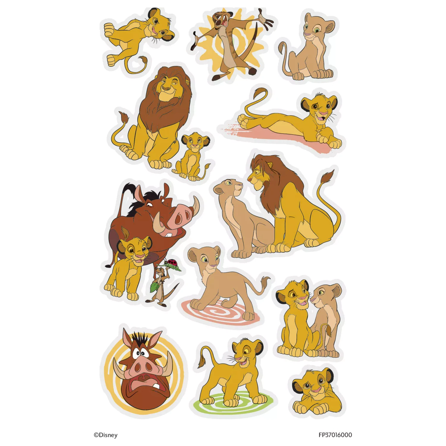 Disney The Lion King zábavné tetování sada 12 kusů fotografii produktu