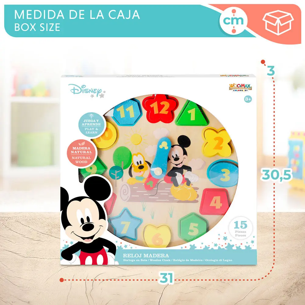 Disney Baby dřevěné hodiny fotografii produktu