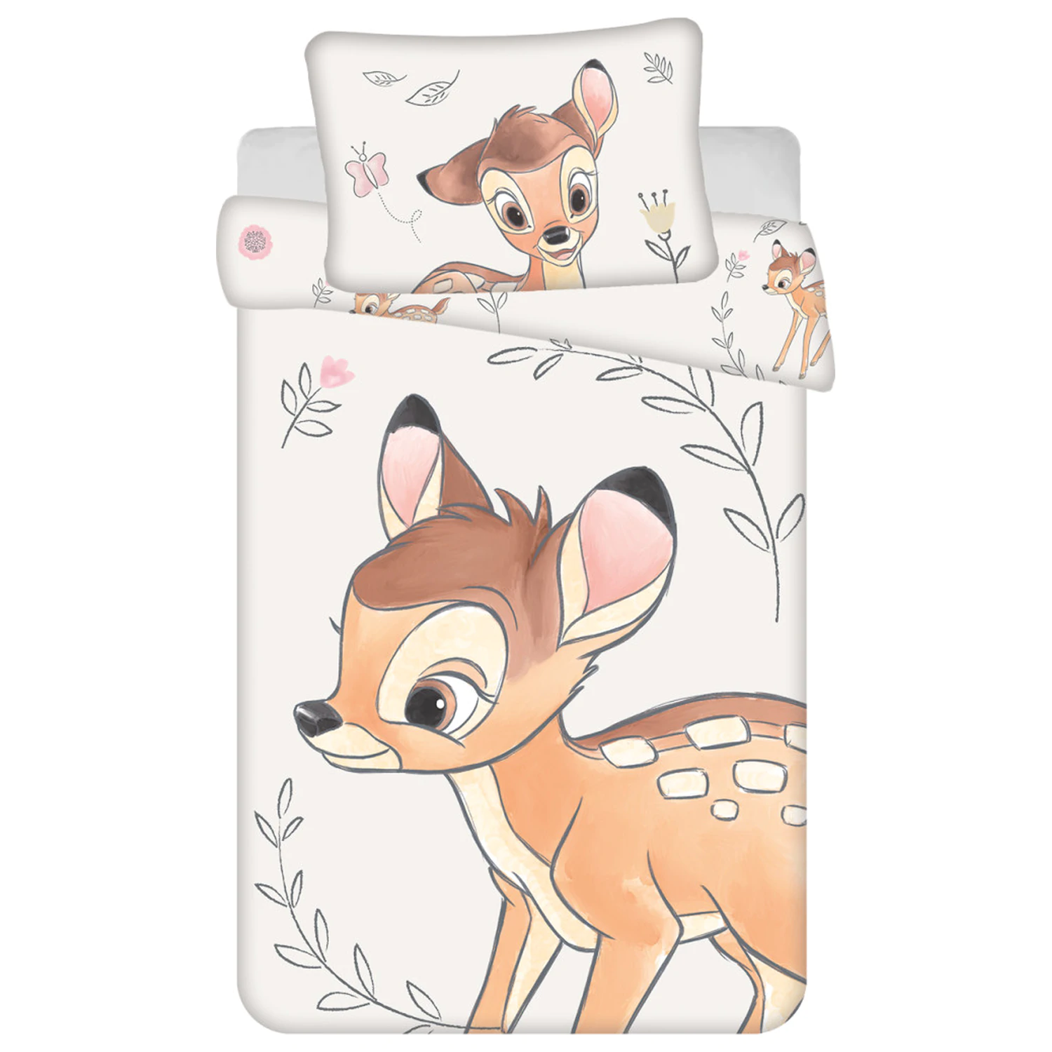 Disney Bambi béžový dětský, předškolní povlak na přikrývku fotografii produktu