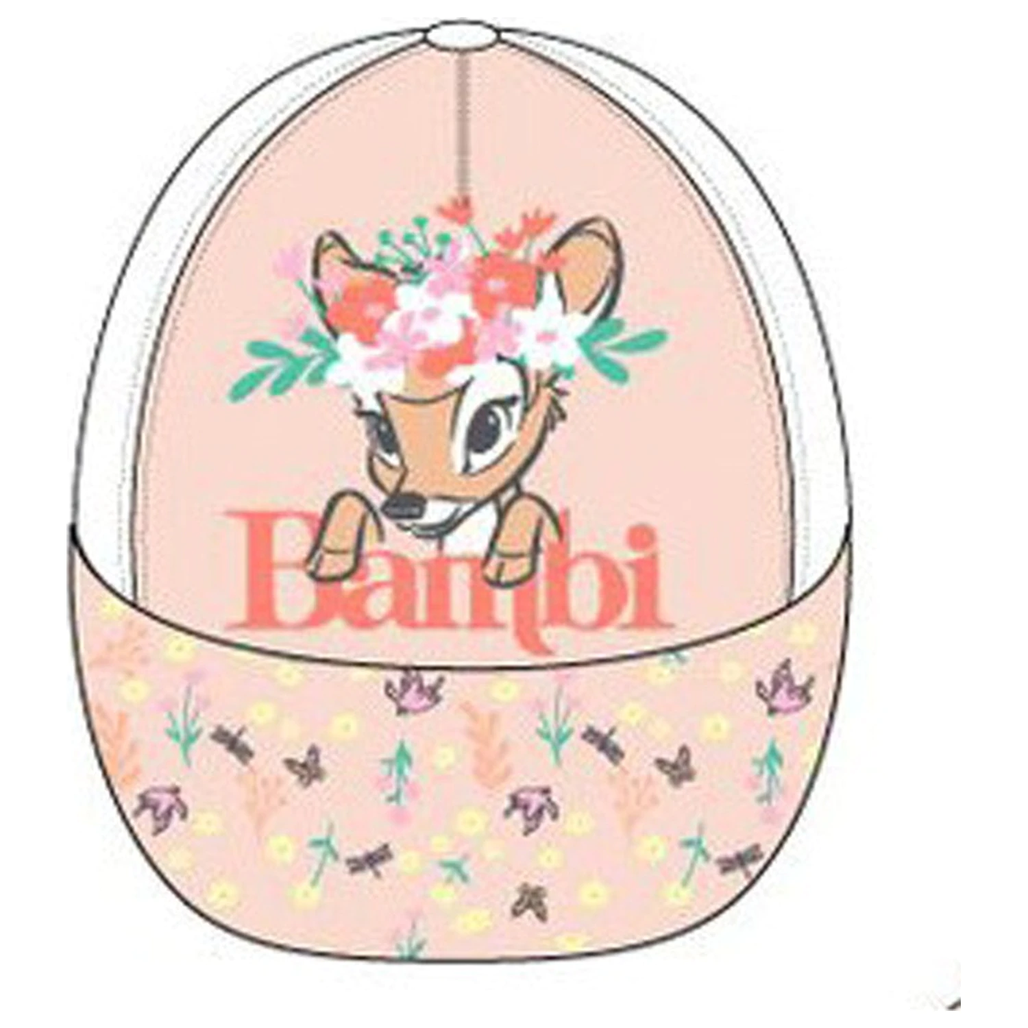 Disney Bambi Blossom White dětská baseballová čepice 48 cm fotografii produktu