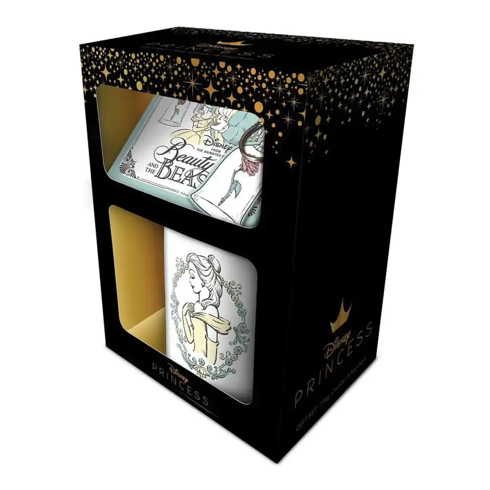 Disney Mug, Coaster and Keychain Set Beauty and the Beast Enchanted - sada hrnku, podtácku a klíčenky fotografii produktu