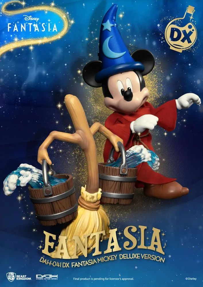 Disney Classic Dynamic 8ction Heroes Akční figurka 1/9 Mickey Fantasia Deluxe verze 21 cm fotografii produktu