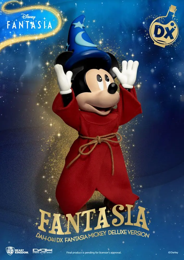 Disney Classic Dynamic 8ction Heroes Akční figurka 1/9 Mickey Fantasia Deluxe verze 21 cm fotografii produktu