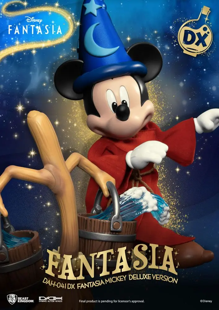 Disney Classic Dynamic 8ction Heroes Akční figurka 1/9 Mickey Fantasia Deluxe verze 21 cm fotografii produktu