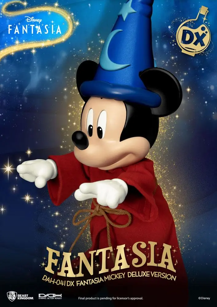 Disney Classic Dynamic 8ction Heroes Akční figurka 1/9 Mickey Fantasia Deluxe verze 21 cm fotografii produktu