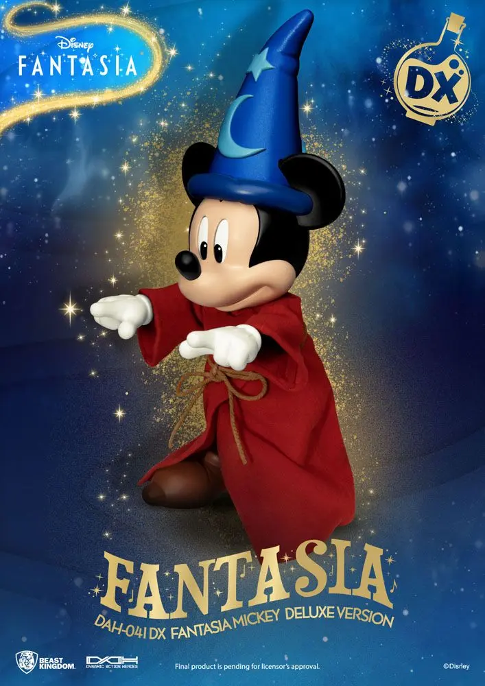 Disney Classic Dynamic 8ction Heroes Akční figurka 1/9 Mickey Fantasia Deluxe verze 21 cm fotografii produktu