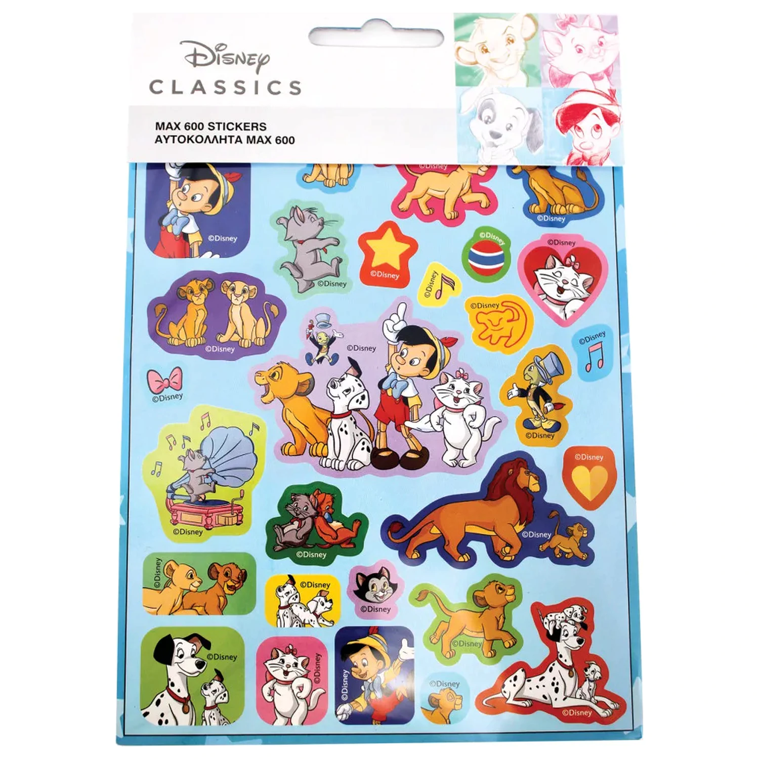 Disney Classics Zábavná 600dílná sada nálepek fotografii produktu