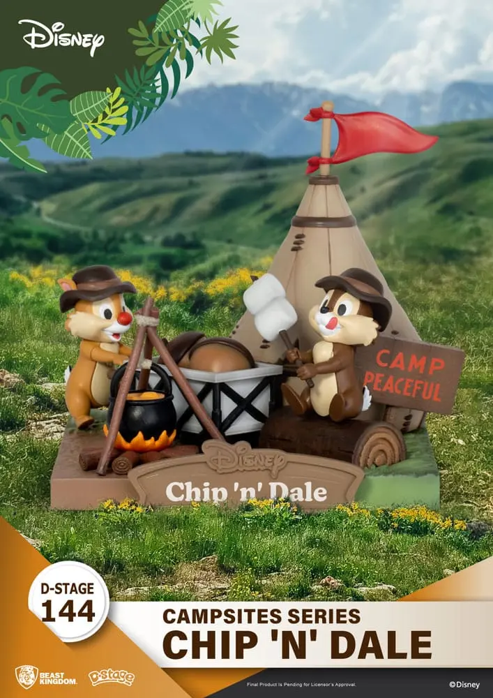 Disney D-Stage Campsite Series PVC Diorama Chip & Dale 10 cm fotografii produktu