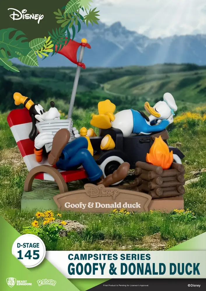 Disney D-Stage Campsite Series PVC Diorama Goofy & Donald Duck 10 cm fotografii produktu