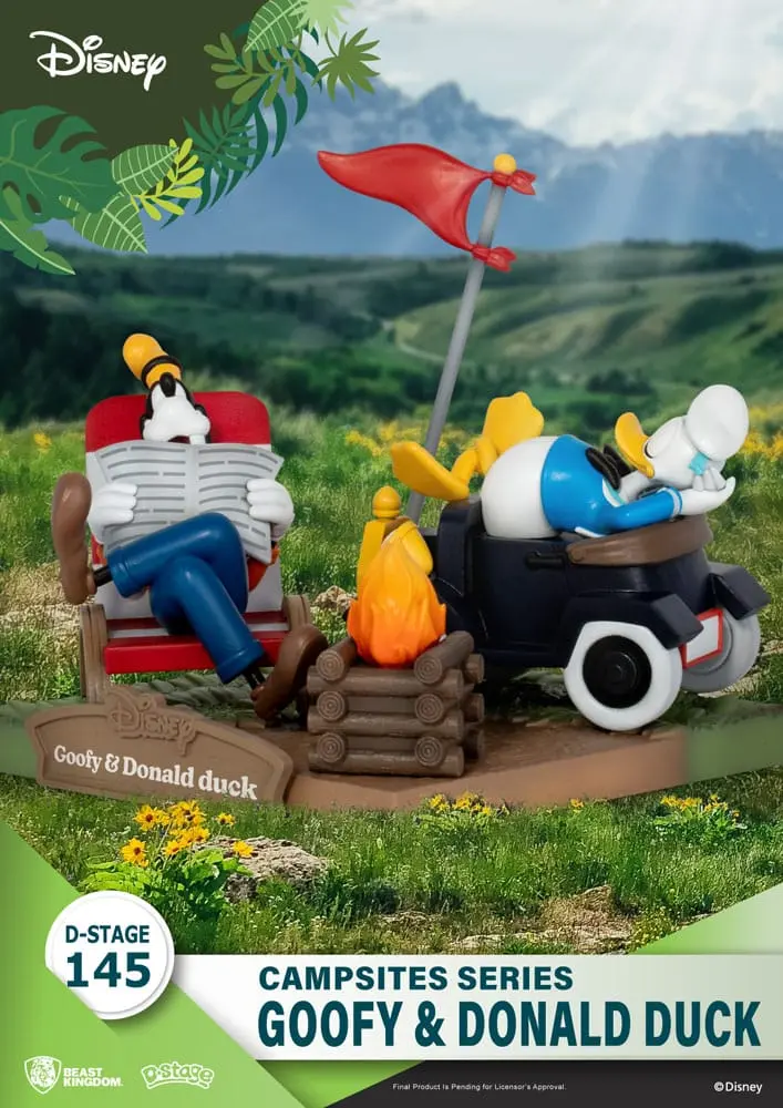 Disney D-Stage Campsite Series PVC Diorama Goofy & Donald Duck 10 cm fotografii produktu