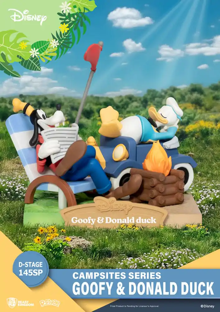 Disney D-Stage Campsite Series PVC Diorama Goofy & Donald Duck Special Edition 10 cm fotografii produktu