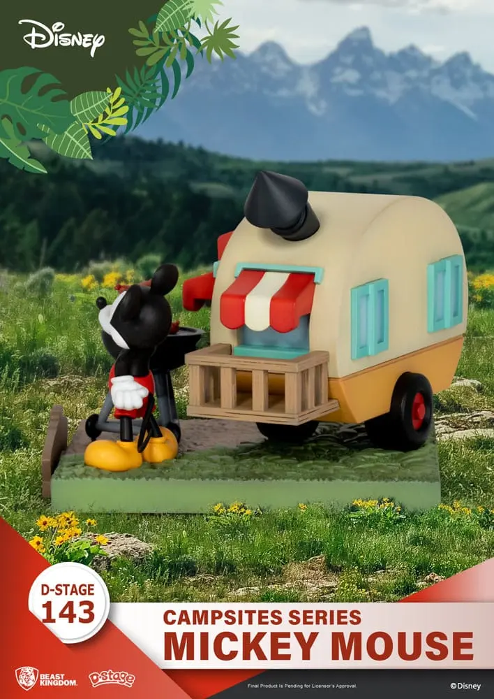 Disney D-Stage Campsite Series PVC Diorama Mickey Mouse 10 cm fotografii produktu