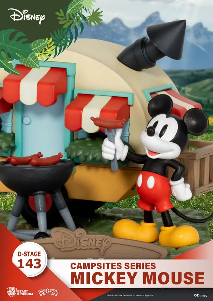 Disney D-Stage Campsite Series PVC Diorama Mickey Mouse 10 cm fotografii produktu