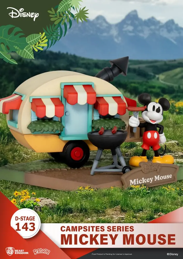 Disney D-Stage Campsite Series PVC Diorama Mickey Mouse 10 cm fotografii produktu