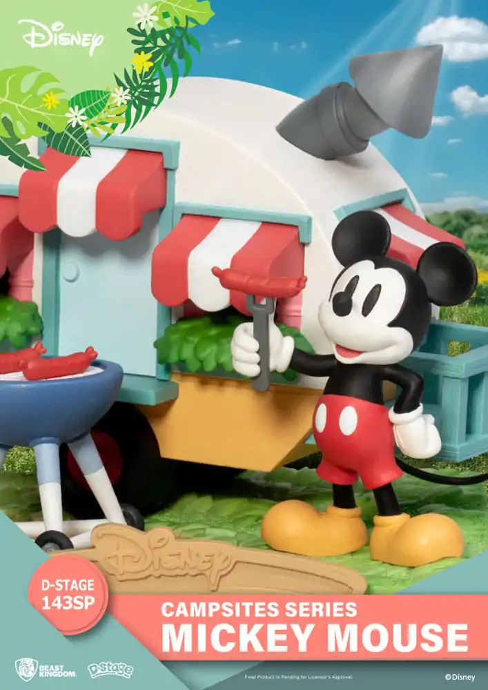 Disney D-Stage Campsite Series PVC Diorama Mickey Mouse Speciální edice 10 cm fotografii produktu