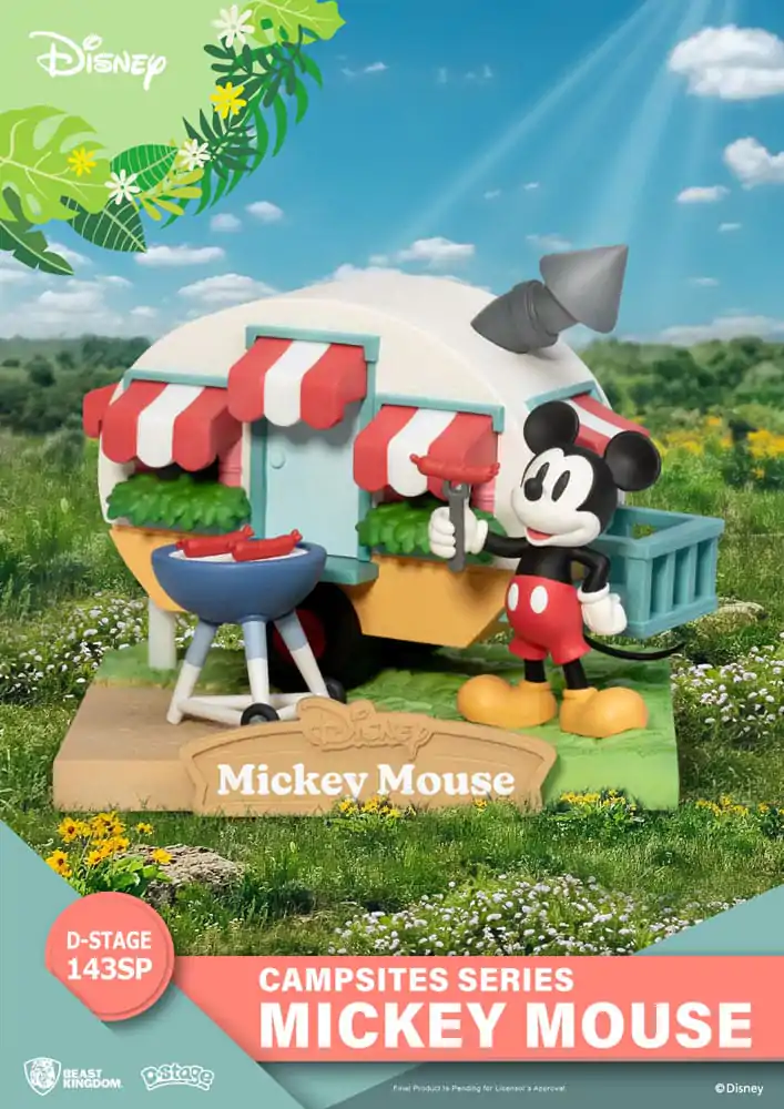 Disney D-Stage Campsite Series PVC Diorama Mickey Mouse Speciální edice 10 cm fotografii produktu
