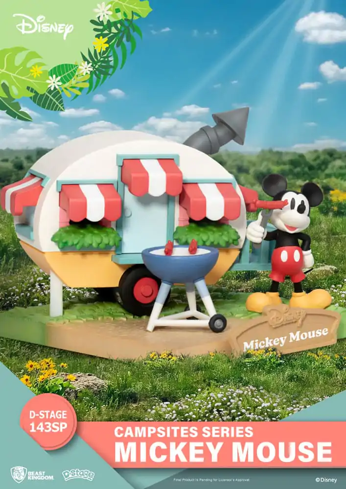 Disney D-Stage Campsite Series PVC Diorama Mickey Mouse Speciální edice 10 cm fotografii produktu