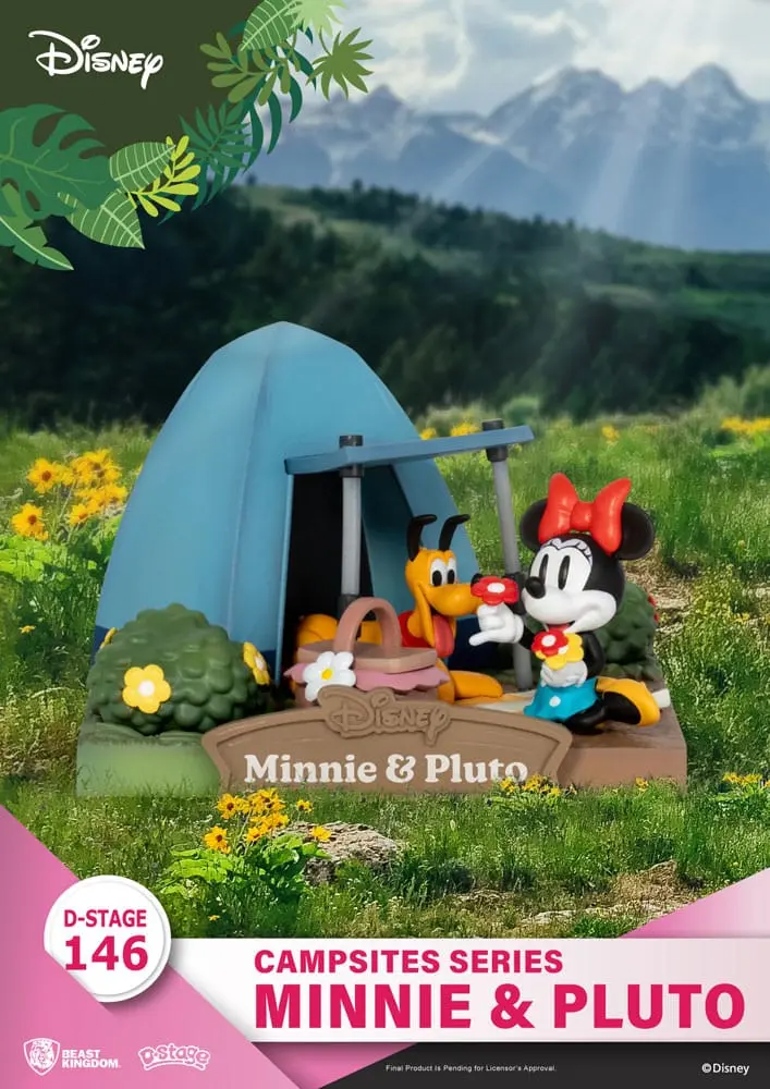 Disney D-Stage Campsite Series PVC Diorama Mini &amp; Pluto 10 cm fotografii produktu