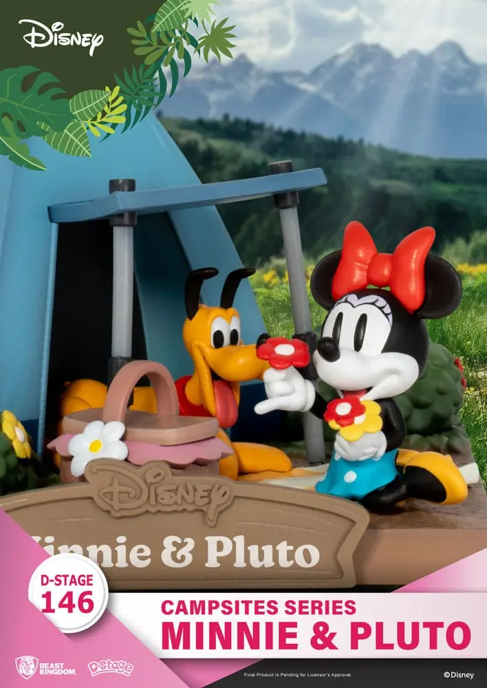 Disney D-Stage Campsite Series PVC Diorama Mini &amp; Pluto 10 cm fotografii produktu