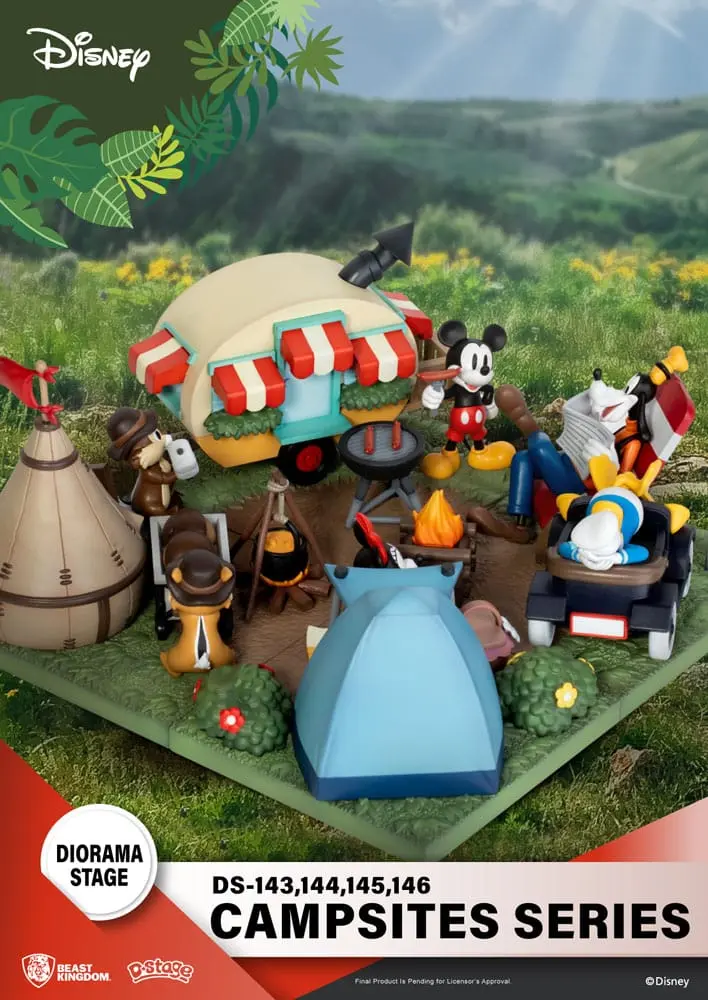 Disney D-Stage Campsite Series PVC Diorama Mini &amp; Pluto 10 cm fotografii produktu