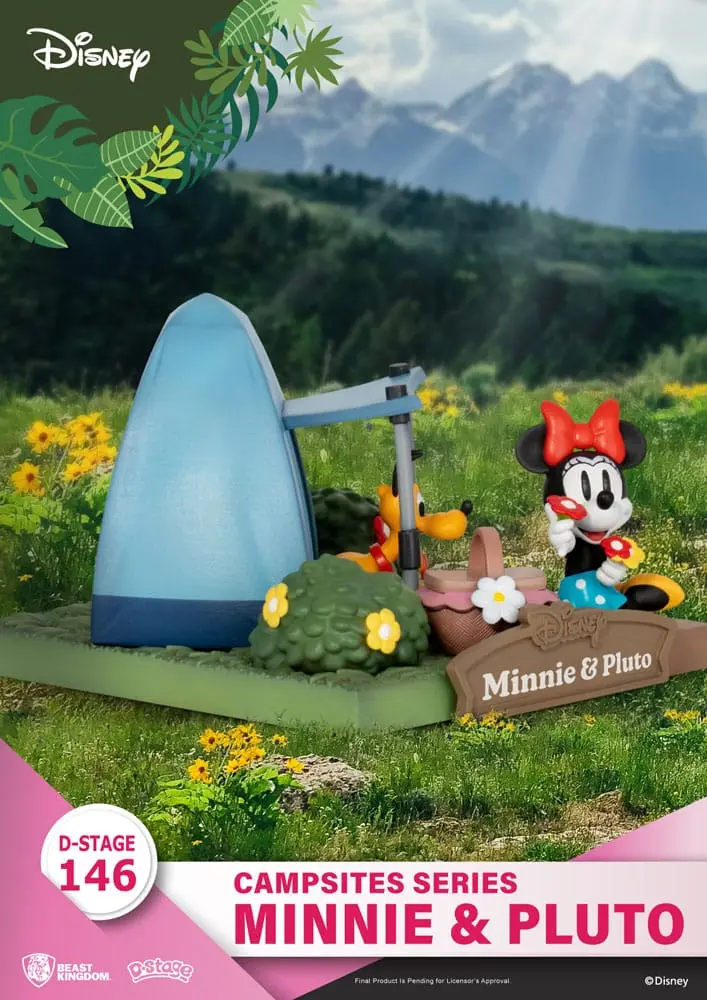 Disney D-Stage Campsite Series PVC Diorama Mini &amp; Pluto 10 cm fotografii produktu