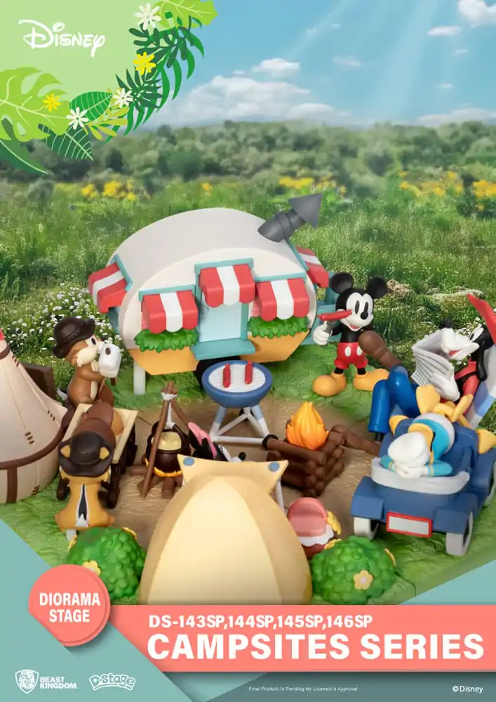 Disney D-Stage Campsite Series PVC Diorama Mini &amp; Pluto Special Edition 10 cm Diorama z PVC fotografii produktu