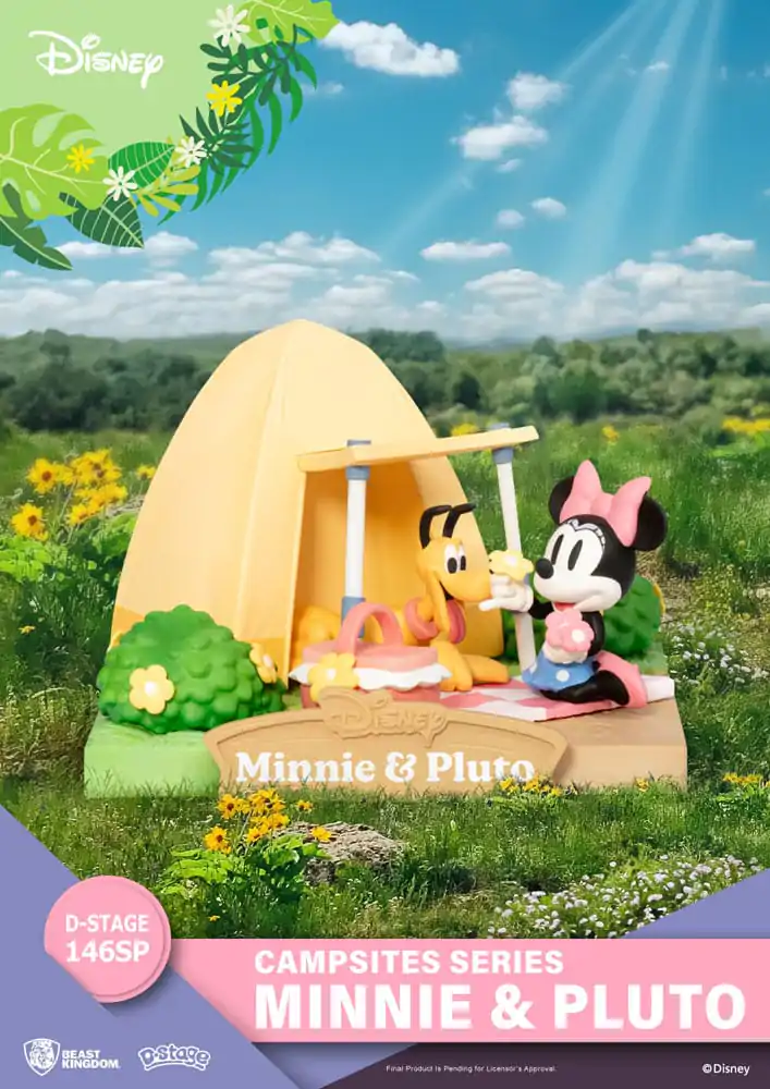 Disney D-Stage Campsite Series PVC Diorama Mini &amp; Pluto Special Edition 10 cm Diorama z PVC fotografii produktu