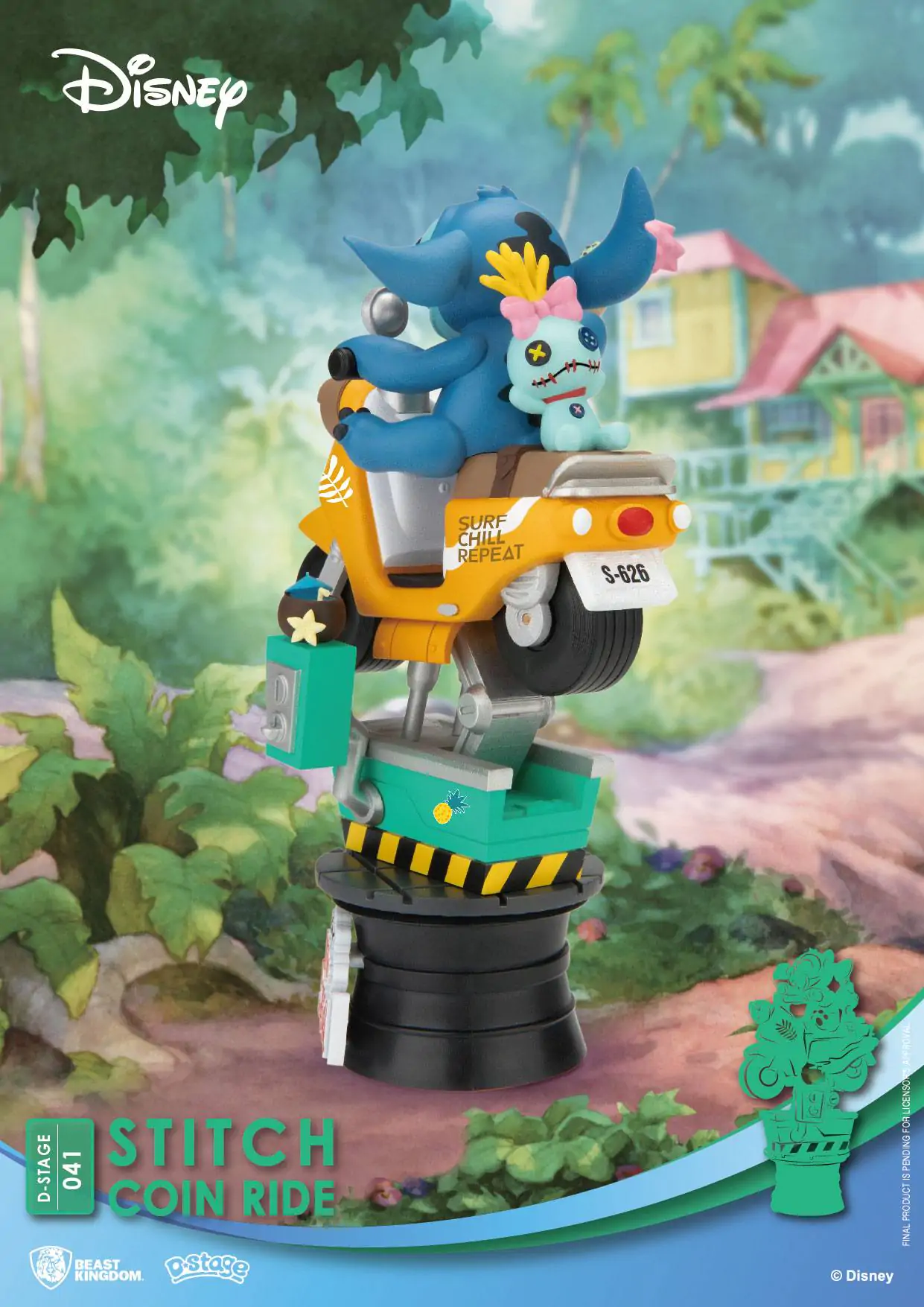 Disney D-Stage PVC Diorama Stitch mincovní jízda 16 cm fotografii produktu