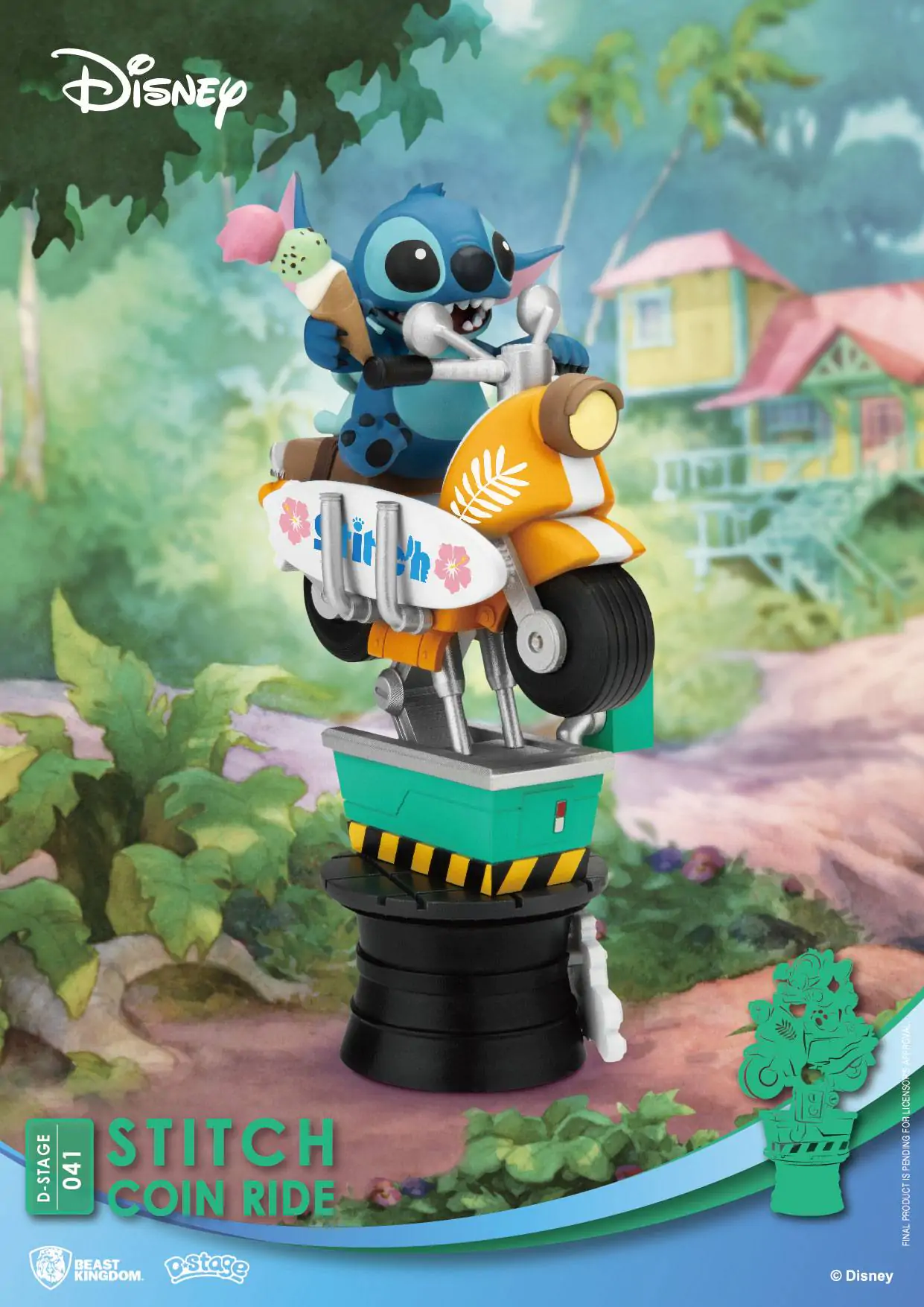 Disney D-Stage PVC Diorama Stitch mincovní jízda 16 cm fotografii produktu