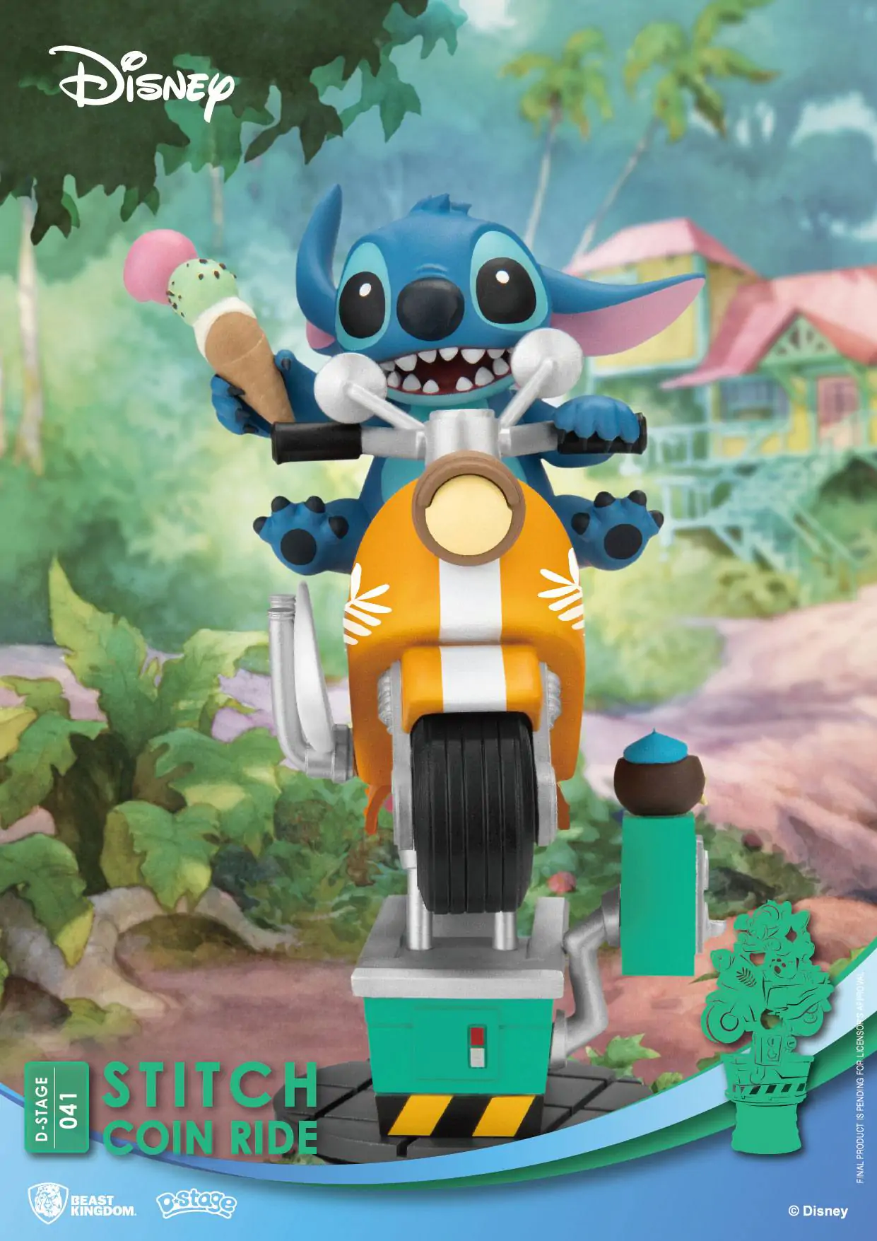 Disney D-Stage PVC Diorama Stitch mincovní jízda 16 cm fotografii produktu