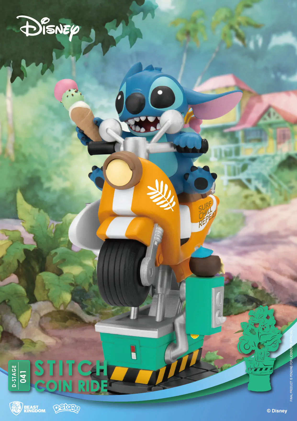 Disney D-Stage PVC Diorama Stitch mincovní jízda 16 cm fotografii produktu