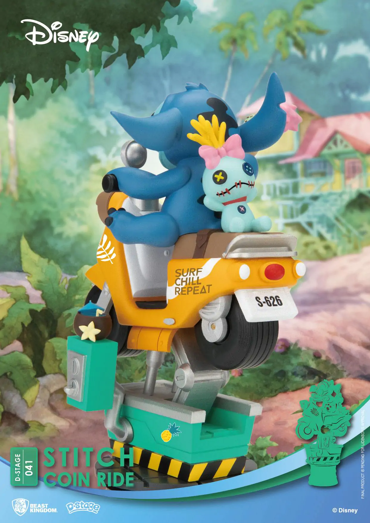 Disney D-Stage PVC Diorama Stitch mincovní jízda 16 cm fotografii produktu