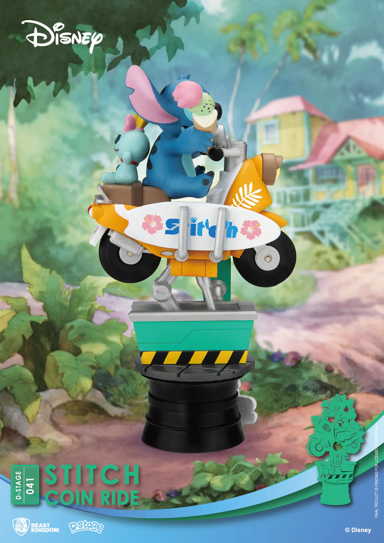 Disney D-Stage PVC Diorama Stitch mincovní jízda 16 cm fotografii produktu