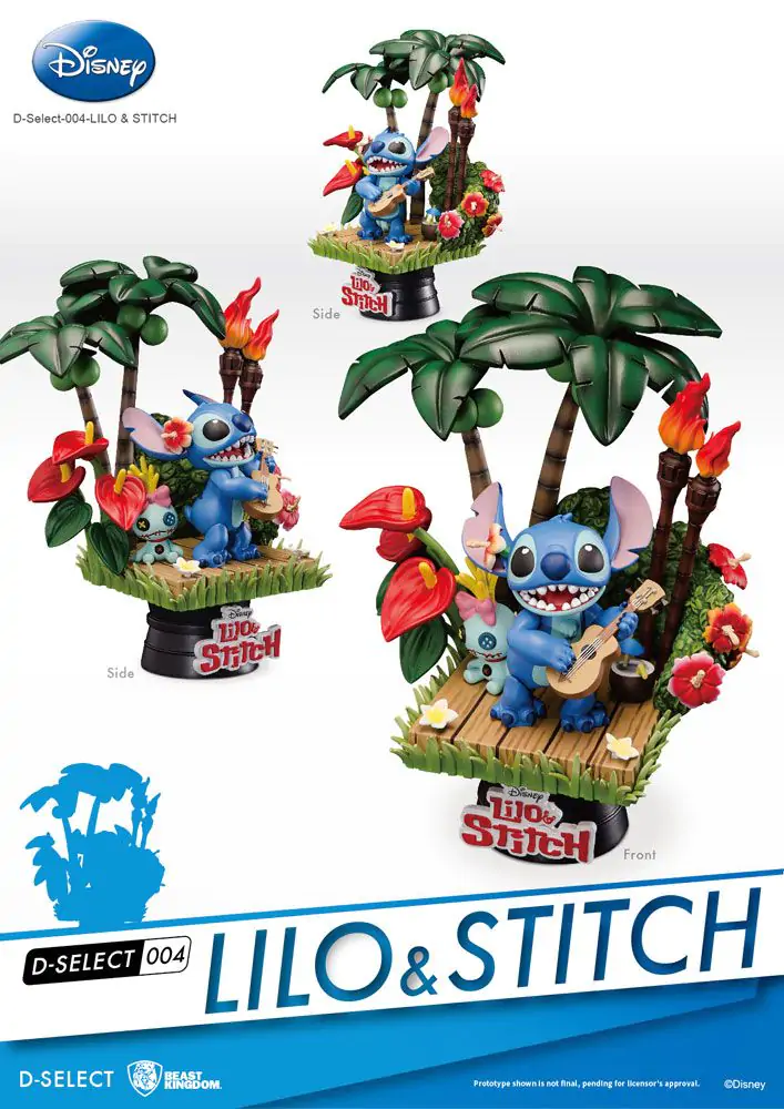 Disney D-Stage PVC Diorama Stitch 14 cm fotografii produktu
