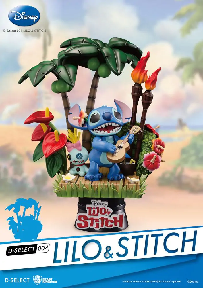 Disney D-Stage PVC Diorama Stitch 14 cm fotografii produktu