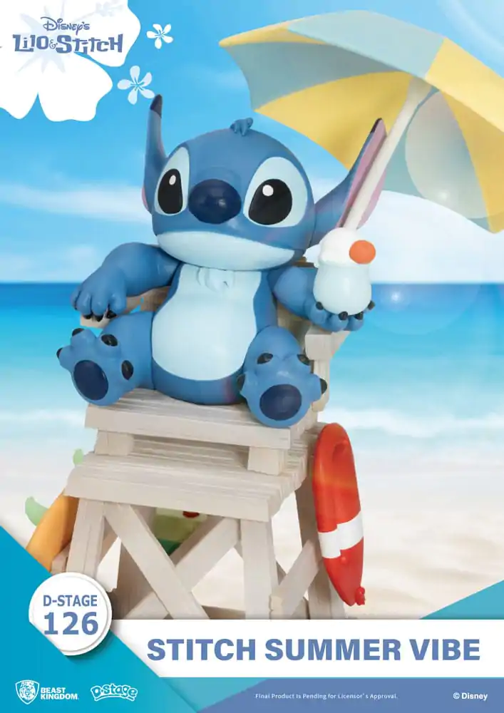 Disney D-Stage PVC Diorama Stitch Letní Nálada 16 cm fotografii produktu