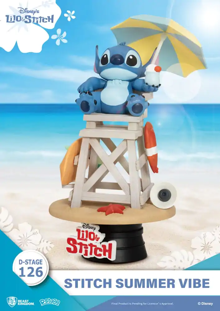 Disney D-Stage PVC Diorama Stitch Letní Nálada 16 cm fotografii produktu