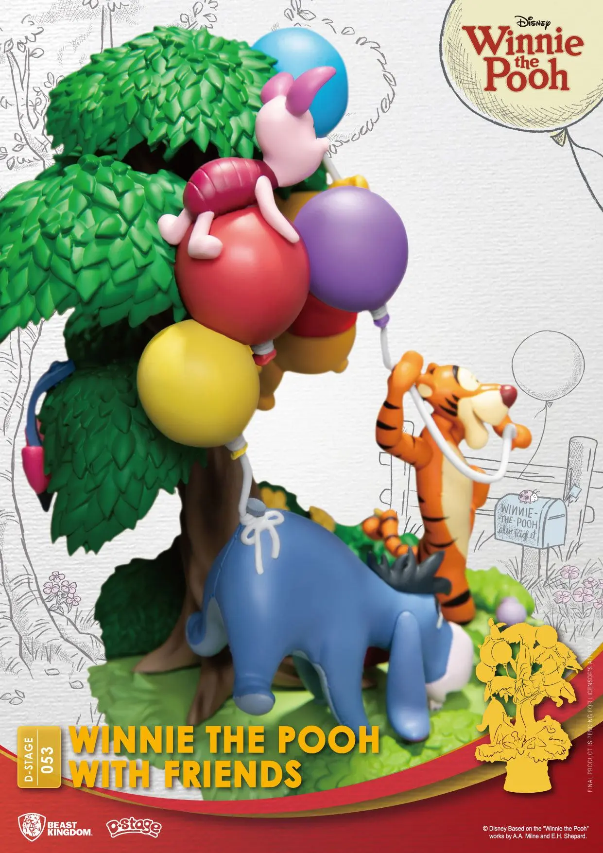 Disney D-Stage PVC diorama Medvídek Pú s přáteli 16 cm fotografii produktu
