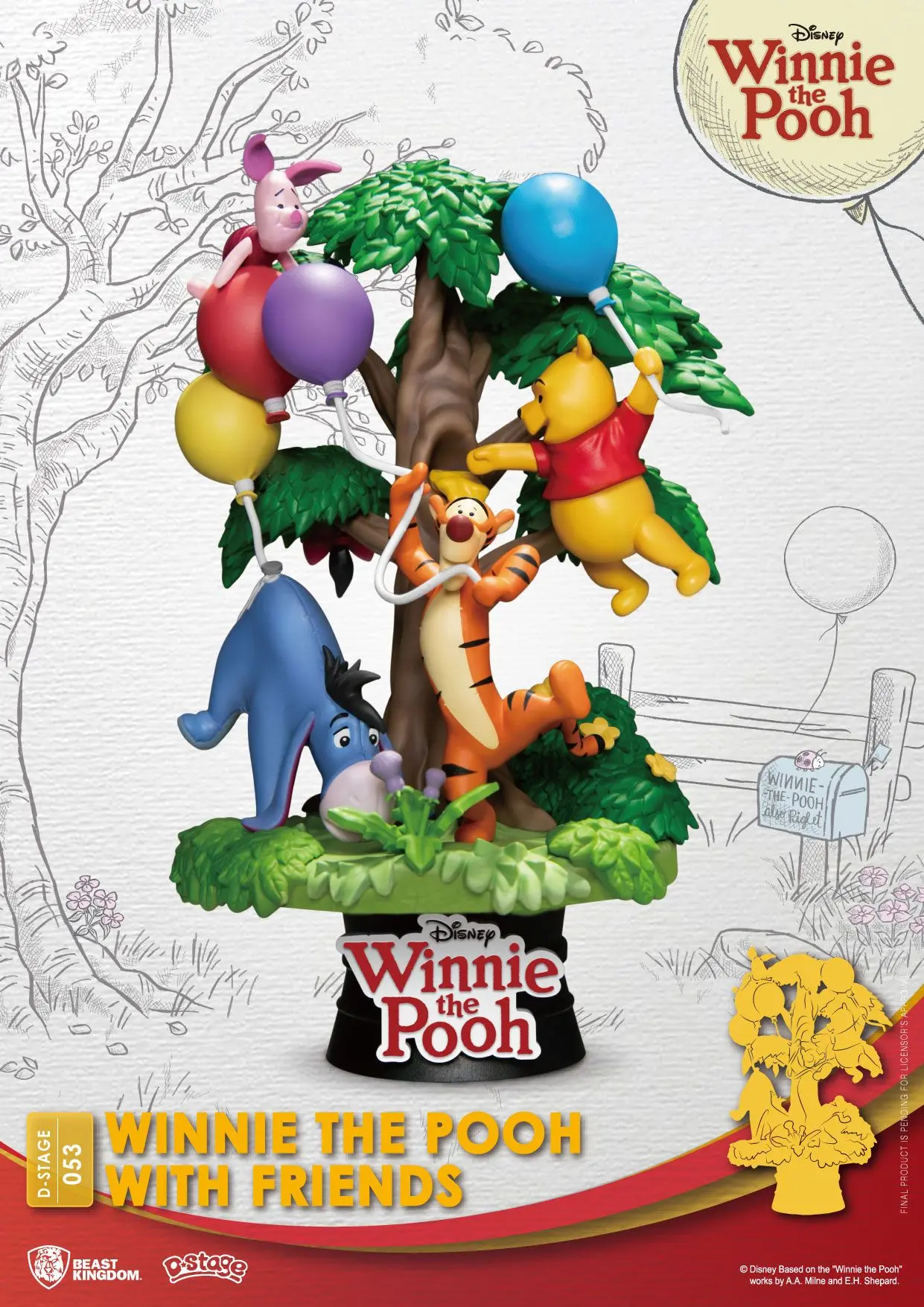 Disney D-Stage PVC diorama Medvídek Pú s přáteli 16 cm fotografii produktu