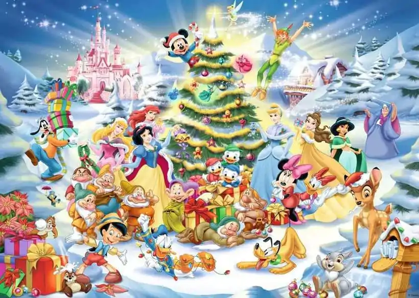 Disney Jigsaw Puzzle Disney's Christmas (1000 dílků) fotografii produktu