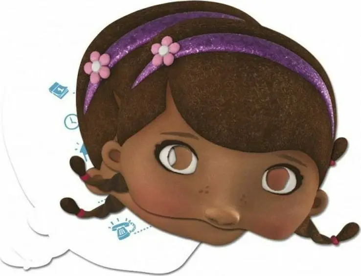 Disney Doc McStuffins Zvací karta a maska 2v1, balení po 4 kusech fotografii produktu