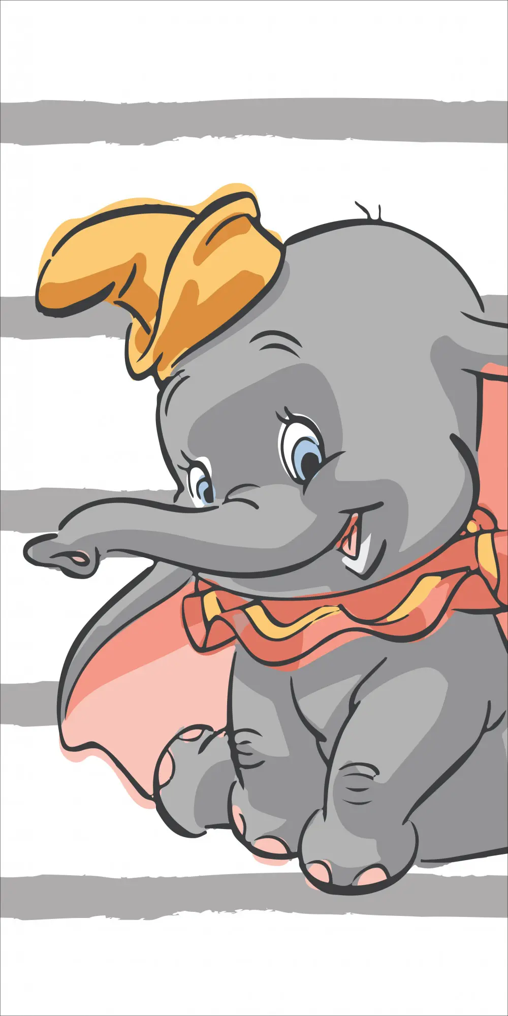 Disney Dumbo osuška, plážová osuška Stripe 70*140 cm fotografii produktu
