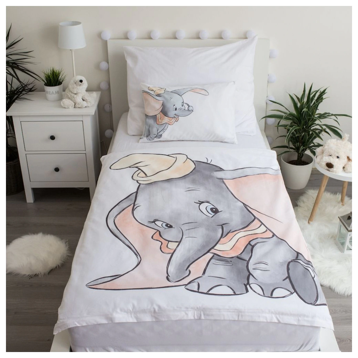 Disney Dumbo šedý batolecí a předškolní povlak na peřinu fotografii produktu