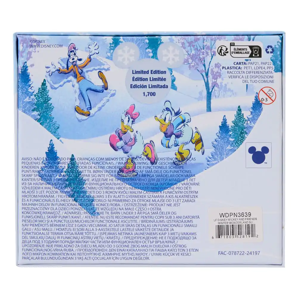 Disney by Loungefly smaltované placky Mickey a přátelé Winter Wonderland Limitovaná edice 8 cm fotografii produktu