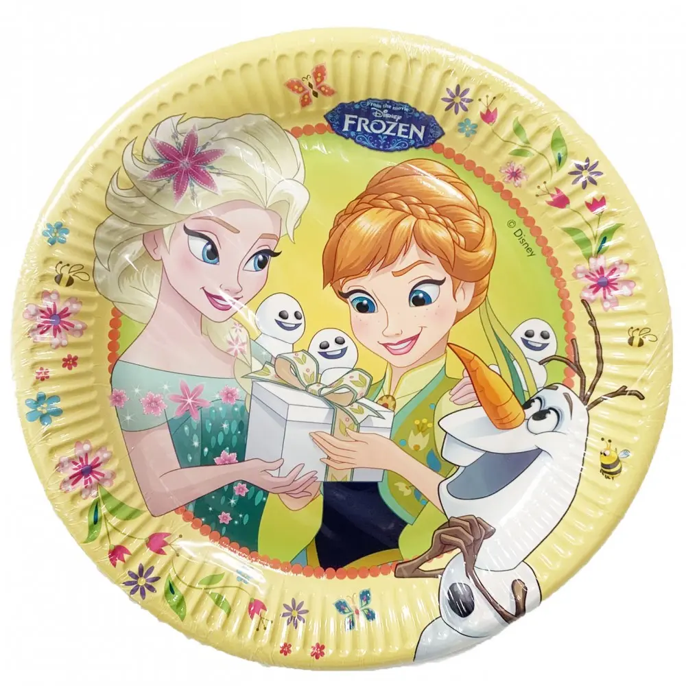 Disney Frozen Fever, Frozen papírové talíře 8 ks 23 cm fotografii produktu